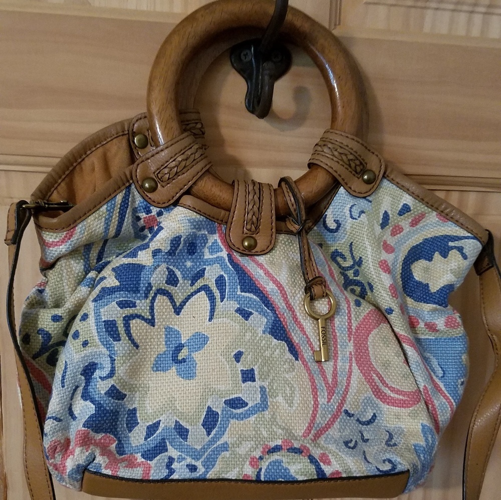 Fossil flowered bag